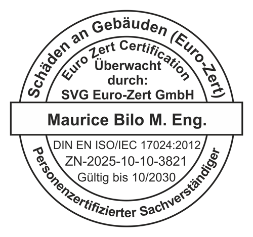 Euro Zert Stempel Maurice Bilo